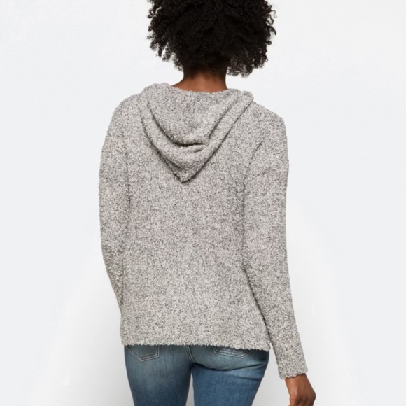 Women's Zip Up Cardigan, M, EUC, Hood, Heather gray - Picture 4 of 11